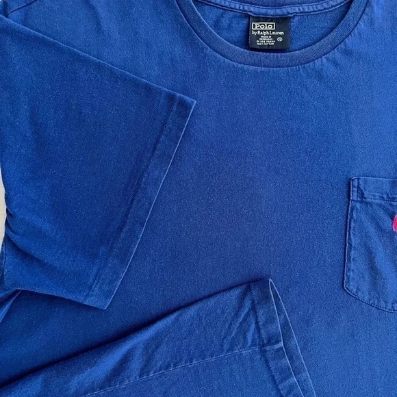 𝅺VINTAGE Polo Ralph Lauren Pocket T-Shirt - Picture 2 of 6